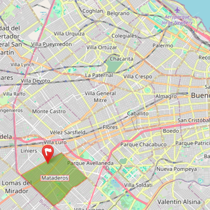 Ubicación Estudio 27 - Mataderos, Buenos Aires